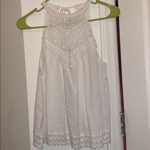 Lacey halter tank top